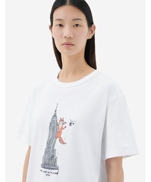 Maison Kitsune(メゾンキツネ)の「OLY EMPIRE FOX CLASSIC TEE-SHIRT(Tシャツ/カットソー・メンズ・ホワイト/ネイビー/ピンク系その他・XL/S/L/M/XXS/XS)」の11枚目の写真