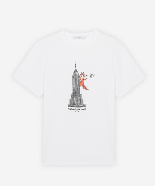 Maison Kitsune(メゾンキツネ)の「OLY EMPIRE FOX CLASSIC TEE-SHIRT(Tシャツ/カットソー・メンズ・ホワイト/ネイビー/ピンク系その他・XL/S/L/M/XXS/XS)」の4枚目の写真