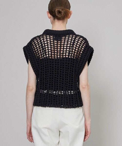 TAN（タン）の「【TAN(タン)】パッディドバスケットトップス TAN22SS-20（ニット/セーター・レディース・ホワイト/ブラック・FREE）」の15枚目の写真