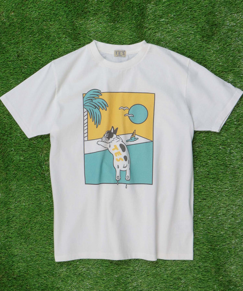 The Endless Summer(エンドレスサマー)の「TES MELTY BUHI T-SHIRT / Tシャツ(Tシャツ/カットソー・メンズ・ホワイト/A・SMALL/MEDIUM/LARGE/X-LARGE)」の1枚目の写真