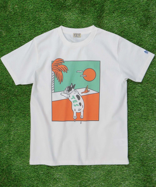 The Endless Summer(エンドレスサマー)の「TES MELTY BUHI T-SHIRT / Tシャツ(Tシャツ/カットソー・メンズ・ホワイト/A・SMALL/MEDIUM/LARGE/X-LARGE)」の2枚目の写真