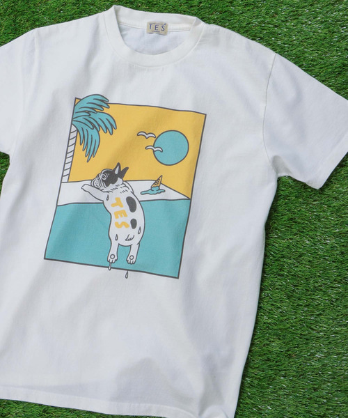 The Endless Summer(エンドレスサマー)の「TES MELTY BUHI T-SHIRT / Tシャツ(Tシャツ/カットソー・メンズ・ホワイト/A・SMALL/MEDIUM/LARGE/X-LARGE)」の4枚目の写真