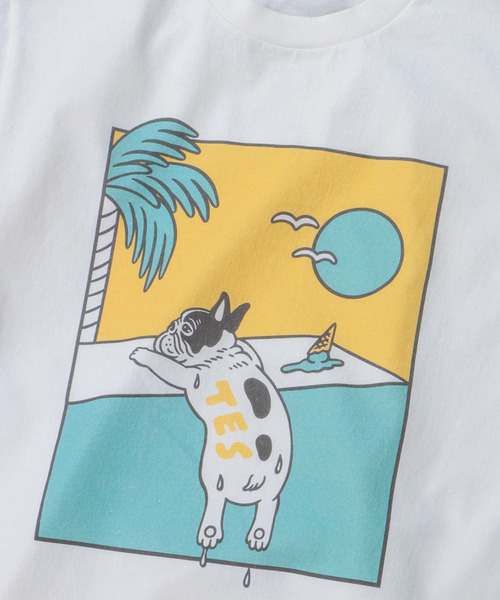 The Endless Summer(エンドレスサマー)の「TES MELTY BUHI T-SHIRT / Tシャツ(Tシャツ/カットソー・メンズ・ホワイト/A・SMALL/MEDIUM/LARGE/X-LARGE)」の6枚目の写真