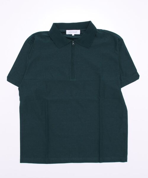 STYLEBLOCK（スタイルブロック）の「ポリ梨地ZIPポロシャツ（ポロシャツ・メンズ・ブラック/ネイビー/グリーン・L/M/LL）」の3枚目の写真