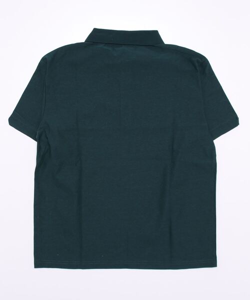 STYLEBLOCK（スタイルブロック）の「ポリ梨地ZIPポロシャツ（ポロシャツ・メンズ・ブラック/ネイビー/グリーン・L/M/LL）」の4枚目の写真