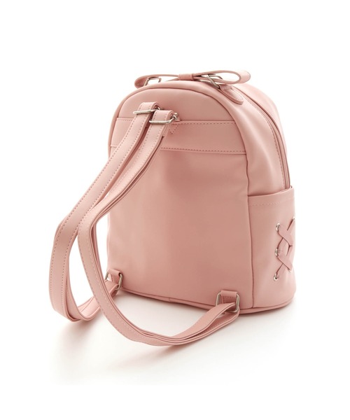 JENNI love（ジェニィラブ）の「ハートロック合皮ミニリュック（バックパック/リュック・キッズ・ブラック/オフホワイト/ピンク・F）」の14枚目の写真