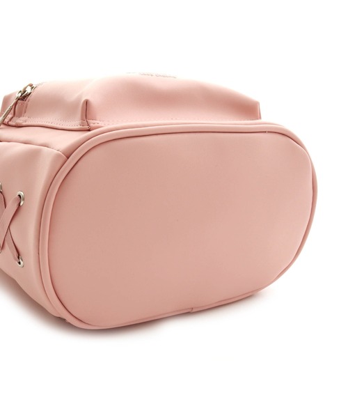 JENNI love（ジェニィラブ）の「ハートロック合皮ミニリュック（バックパック/リュック・キッズ・ブラック/オフホワイト/ピンク・F）」の7枚目の写真