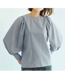 ブラウス シャツ ＩＥＤＩＴ　Ｔシャツ感覚で着られるカットソーストライプブラウス レディース IEDIT[イディット] Tシャツ感覚で着られるカットソーストライプ