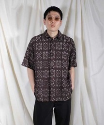 【EXCLUSIVE】saby CROCHET KNIT SHIRT -HALF SLEEVE-