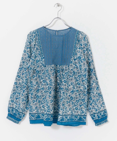 URBAN RESEARCH Sonny Label（アーバンリサーチサニーレーベル）の「オリエンタルフラワーMIXコットンブラウス（シャツ/ブラウス・レディース・ブラック/グリーン/ブルー・FREE）」の21枚目の写真