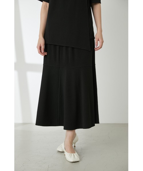 LILIDIA（リリディア）の「ランダムリブマーメードSK（スカート・レディース・ピンク/ブラック/ライトブラウン・MEDIUM/SMALL）」の2枚目の写真