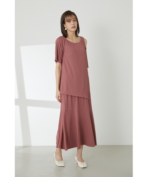 LILIDIA（リリディア）の「ランダムリブマーメードSK（スカート・レディース・ピンク/ブラック/ライトブラウン・MEDIUM/SMALL）」の21枚目の写真