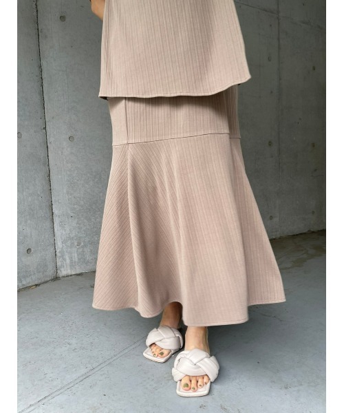 LILIDIA（リリディア）の「ランダムリブマーメードSK（スカート・レディース・ピンク/ブラック/ライトブラウン・MEDIUM/SMALL）」の9枚目の写真