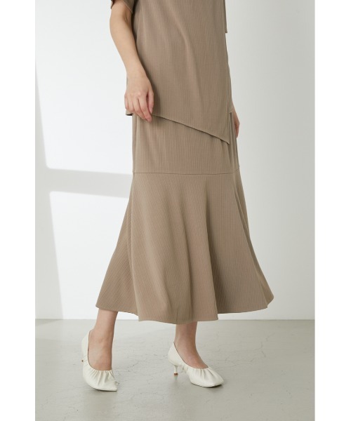 LILIDIA（リリディア）の「ランダムリブマーメードSK（スカート・レディース・ピンク/ブラック/ライトブラウン・MEDIUM/SMALL）」の6枚目の写真