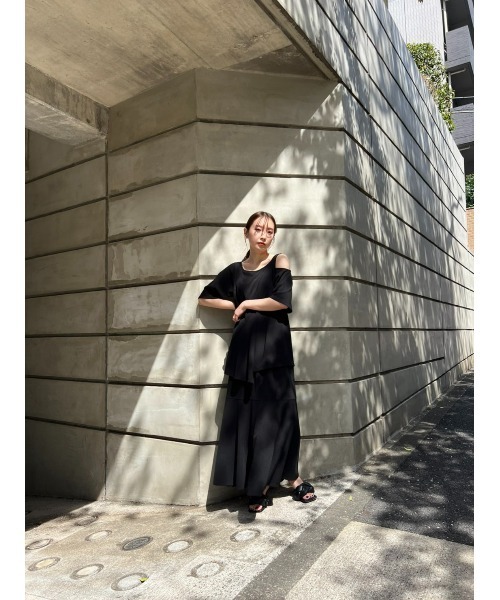 LILIDIA（リリディア）の「ランダムリブマーメードSK（スカート・レディース・ピンク/ブラック/ライトブラウン・MEDIUM/SMALL）」の22枚目の写真