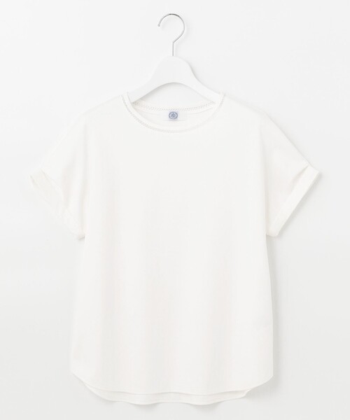 J.PRESS(ジェイプレス)の「【UVケア・接触冷感】コンパクトコットンスムース フレンチスリーブ カットソー(Tシャツ/カットソー・レディース・ホワイト系/グレー系/ベージュ系/ネイビー系/ブルー系/ピンク系・T13/T15)」の13枚目の写真