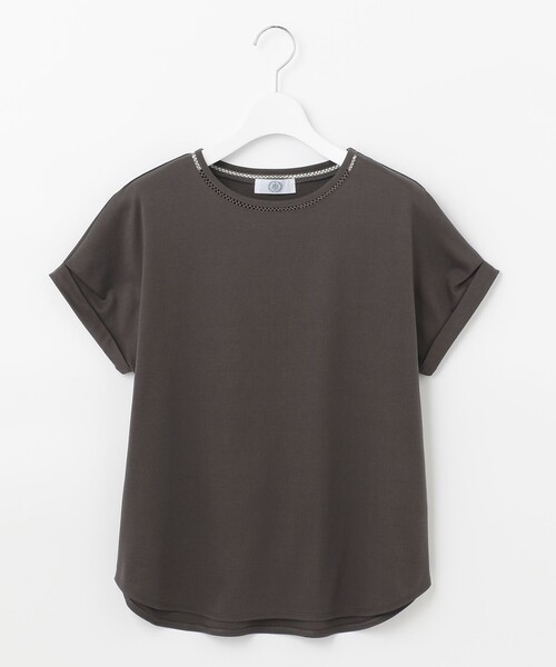 J.PRESS(ジェイプレス)の「【UVケア・接触冷感】コンパクトコットンスムース フレンチスリーブ カットソー(Tシャツ/カットソー・レディース・ホワイト系/グレー系/ベージュ系/ネイビー系/ブルー系/ピンク系・T13/T15)」の14枚目の写真