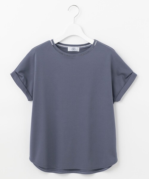 J.PRESS(ジェイプレス)の「【UVケア・接触冷感】コンパクトコットンスムース フレンチスリーブ カットソー(Tシャツ/カットソー・レディース・ホワイト系/グレー系/ベージュ系/ネイビー系/ブルー系/ピンク系・T13/T15)」の16枚目の写真