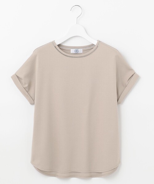 J.PRESS(ジェイプレス)の「【UVケア・接触冷感】コンパクトコットンスムース フレンチスリーブ カットソー(Tシャツ/カットソー・レディース・ホワイト系/グレー系/ベージュ系/ネイビー系/ブルー系/ピンク系・T13/T15)」の18枚目の写真