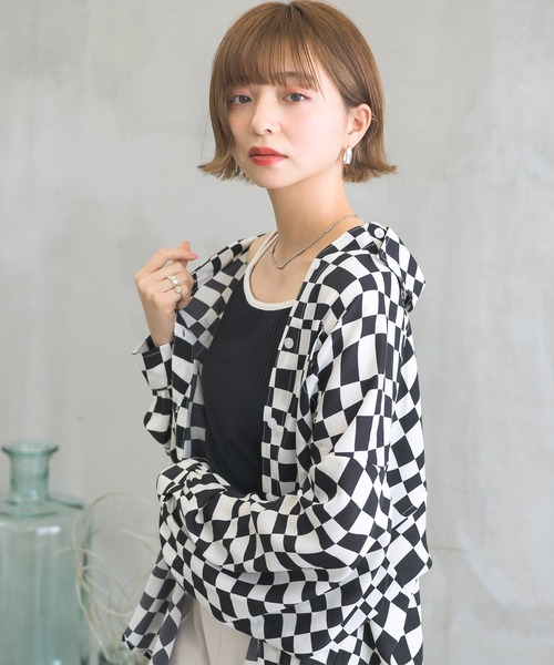 RETRO GIRL(レトロガール)の「カップ付パイピングキャミソール(キャミソール・レディース・ブラック/オフホワイト/グリーン/オレンジ・FREE)」の8枚目の写真