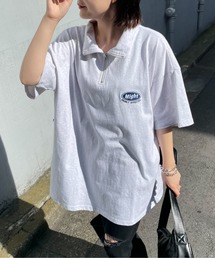 WEGO | WEGO/刺繍ロゴハーフジップBIGT(Tシャツ/カットソー)