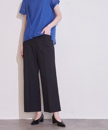 【極】ボディーシェル美脚ワイドパンツ《洗濯機で洗える/吸水速乾》