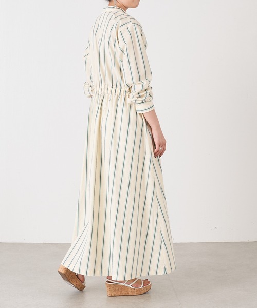 BEARDSLEY（ビアズリー）の「ギャザーシャツワンピース（ワンピース・レディース・ブルー/グリーン・FREE）」の6枚目の写真