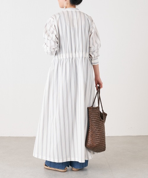 BEARDSLEY（ビアズリー）の「ギャザーシャツワンピース（ワンピース・レディース・ブルー/グリーン・FREE）」の7枚目の写真