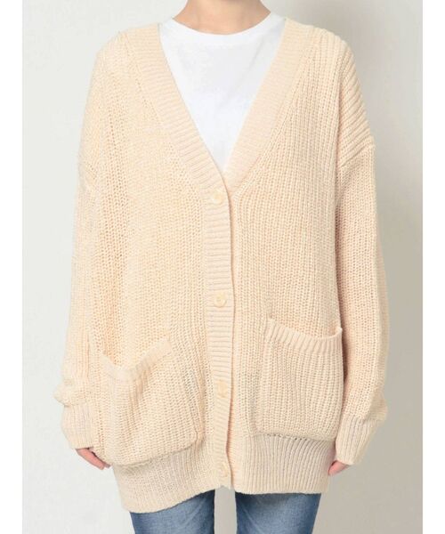 RESEXXY（リゼクシー）の「【m】ボリュームカーデ（カーディガン/ボレロ・レディース・ホワイト/ブラック/ベージュ・FREE）」の8枚目の写真