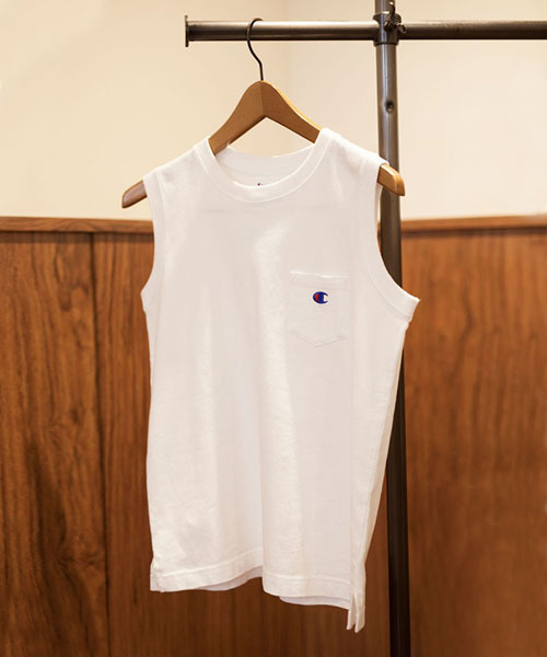 ROSE BUD COUPLES (ローズ バッド カップルズ)の「【大人気アイテム】(CHAMPION×ROSEBUD)CWSF331 20S/1 JERSEY SLEEVELESS POCKET TEE(タンクトップ・レディース・ホワイト/ミックスグレー/イエロー系その他/ブラック/ネイビー/ラベンダー・SMALL/MEDIUM)」の22枚目の写真