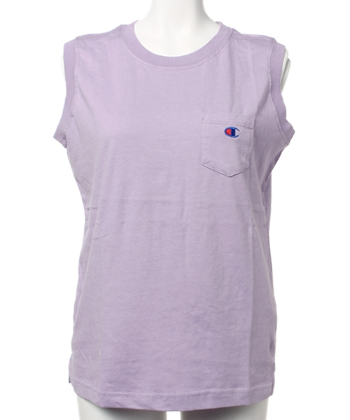 ROSE BUD COUPLES (ローズ バッド カップルズ)の「【大人気アイテム】(CHAMPION×ROSEBUD)CWSF331 20S/1 JERSEY SLEEVELESS POCKET TEE(タンクトップ・レディース・ホワイト/ミックスグレー/イエロー系その他/ブラック/ネイビー/ラベンダー・SMALL/MEDIUM)」の5枚目の写真