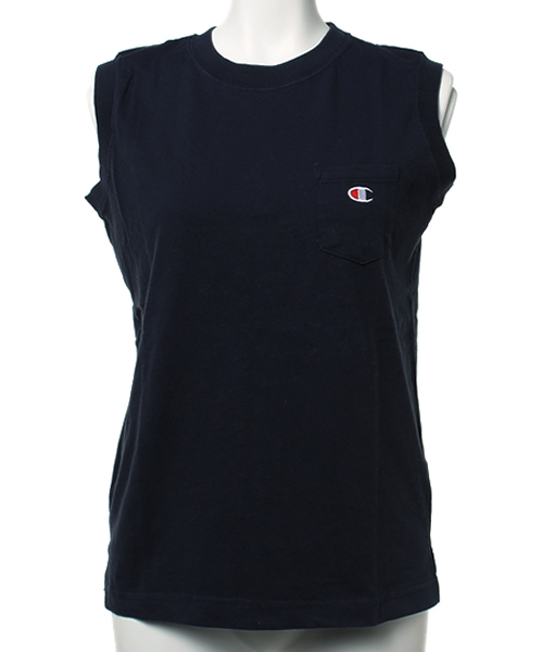 ROSE BUD COUPLES (ローズ バッド カップルズ)の「【大人気アイテム】(CHAMPION×ROSEBUD)CWSF331 20S/1 JERSEY SLEEVELESS POCKET TEE(タンクトップ・レディース・ホワイト/ミックスグレー/イエロー系その他/ブラック/ネイビー/ラベンダー・SMALL/MEDIUM)」の4枚目の写真