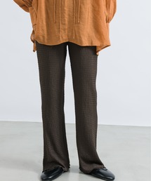 NEUNA | 【ゆったりで着心地抜群】シャーリングリラックスメローパンツ(スラックス)