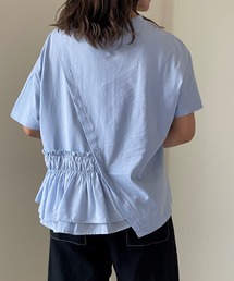サイドティアードフリルTシャツ