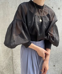 select MOCA by misato | 2022 SS 2WAY袖ボリュームシアーブラウス(シャツ/ブラウス)