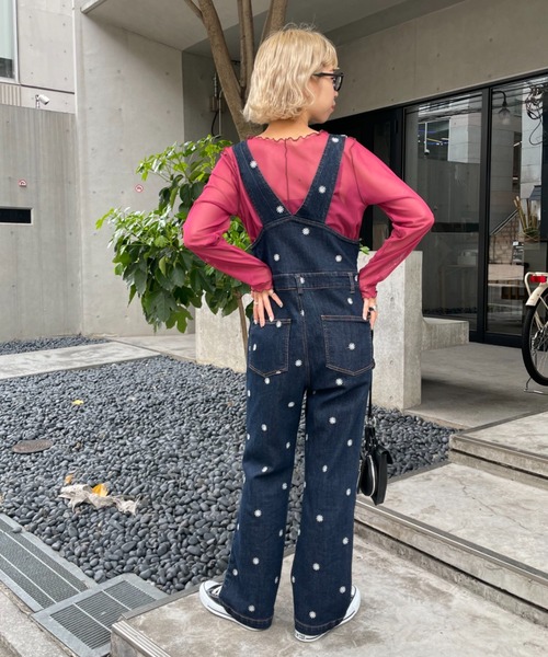 CIAOPANIC（チャオパニック）の「１枚で２色楽しめる、リバーシブルメローシアーカット（Tシャツ/カットソー・レディース・ブラウン/ピンク/グリーン・FREE）」の10枚目の写真