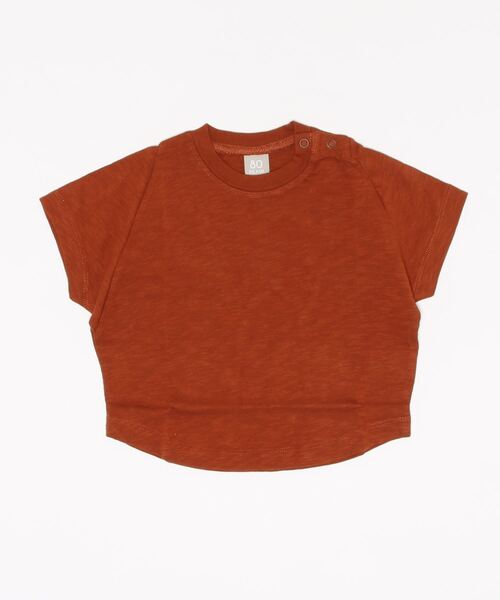 DILASH（ディラッシュ）の「ムラ糸天竺 ラグラン半袖Tシャツ（Tシャツ/カットソー・キッズ・キナリ/チャコール/サックスブルー/ブラウン・100/110/120/80/130/140/90）」の18枚目の写真
