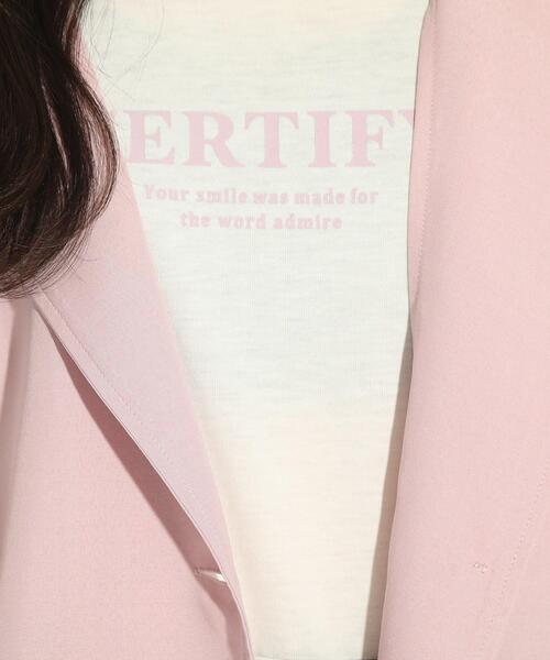 PINK-latte（ピンクラテ）の「◆【セットアイテム】フード付きジレ+Tシャツ（Tシャツ/カットソー・キッズ・ブラック/ナチュラル/ライトパープル・14/15 /16）」の14枚目の写真