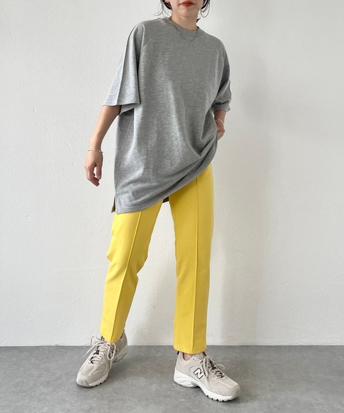 natto(ナット)の「【ユニセックスアイテム】loose silhouette sweat tee / ルーズシルエットスウェットtee(Tシャツ/カットソー・レディース・ライトグレー/ブラック/ベージュ/グレー・FREE)」の9枚目の写真