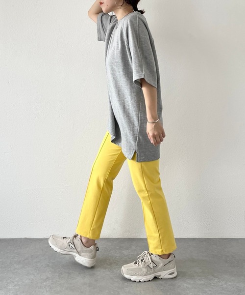 natto(ナット)の「【ユニセックスアイテム】loose silhouette sweat tee / ルーズシルエットスウェットtee(Tシャツ/カットソー・レディース・ライトグレー/ブラック/ベージュ/グレー・FREE)」の11枚目の写真