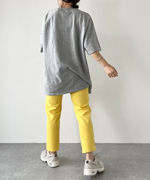 natto(ナット)の「【ユニセックスアイテム】loose silhouette sweat tee / ルーズシルエットスウェットtee(Tシャツ/カットソー・レディース・ライトグレー/ブラック/ベージュ/グレー・FREE)」の13枚目の写真