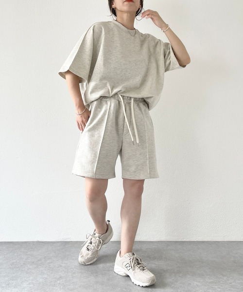 natto(ナット)の「【ユニセックスアイテム】loose silhouette sweat tee / ルーズシルエットスウェットtee(Tシャツ/カットソー・レディース・ライトグレー/ブラック/ベージュ/グレー・FREE)」の21枚目の写真