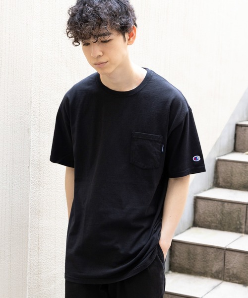 Champion CHARLESTOWN 半袖スウェット M ブラックTシャツ Men's