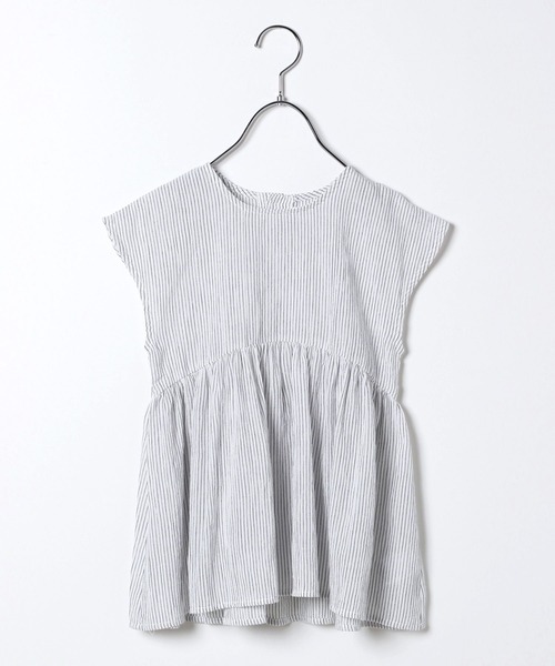 GLOBAL WORK（グローバルワーク）の「ヨウリュウブラウス/ノースリーブ/キッズ/299647（シャツ/ブラウス・キッズ・ホワイト/ライトブルー/ライトグリーン/ホワイト系その他2・110cm/100cm/120cm/130cm/140cm/150cm/160cm）」の2枚目の写真