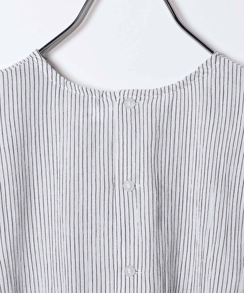 GLOBAL WORK（グローバルワーク）の「ヨウリュウブラウス/ノースリーブ/キッズ/299647（シャツ/ブラウス・キッズ・ホワイト/ライトブルー/ライトグリーン/ホワイト系その他2・110cm/100cm/120cm/130cm/140cm/150cm/160cm）」の10枚目の写真