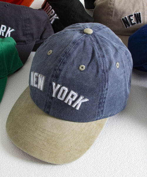 newhattan（ニューハッタン）の「【NEW HATTAN/ニューハッタン】ベースボールキャップ NEW YORK embroidery（キャップ・メンズ・チャコールグレー/ブラック/ベージュ/ネイビー/オレンジ/ブルー/グリーン/ブラック系その他/ブルー系その他・FREE）」の9枚目の写真