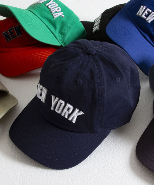 newhattan（ニューハッタン）の「【NEW HATTAN/ニューハッタン】ベースボールキャップ NEW YORK embroidery（キャップ・メンズ・チャコールグレー/ブラック/ベージュ/ネイビー/オレンジ/ブルー/グリーン/ブラック系その他/ブルー系その他・FREE）」の7枚目の写真