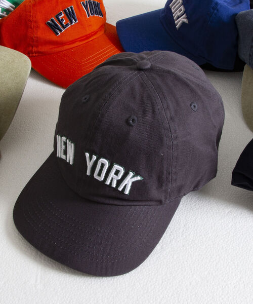 newhattan（ニューハッタン）の「【NEW HATTAN/ニューハッタン】ベースボールキャップ NEW YORK embroidery（キャップ・メンズ・チャコールグレー/ブラック/ベージュ/ネイビー/オレンジ/ブルー/グリーン/ブラック系その他/ブルー系その他・FREE）」の4枚目の写真