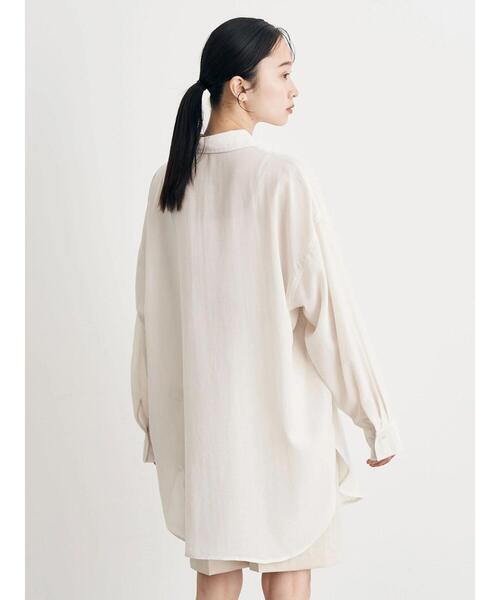 earth music&ecology(アースミュージックアンドエコロジー)の「ボーイズライクビッグシャツ(シャツ/ブラウス・レディース・ホワイト/ライトパープル/ライトイエロー・FREE)」の14枚目の写真