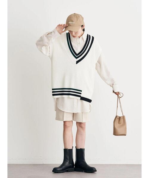 earth music&ecology(アースミュージックアンドエコロジー)の「ボーイズライクビッグシャツ(シャツ/ブラウス・レディース・ホワイト/ライトパープル/ライトイエロー・FREE)」の15枚目の写真